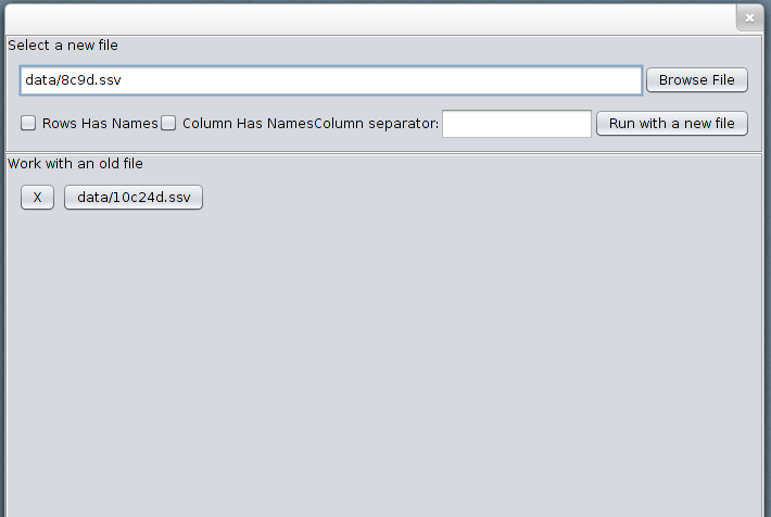 File Selection Window